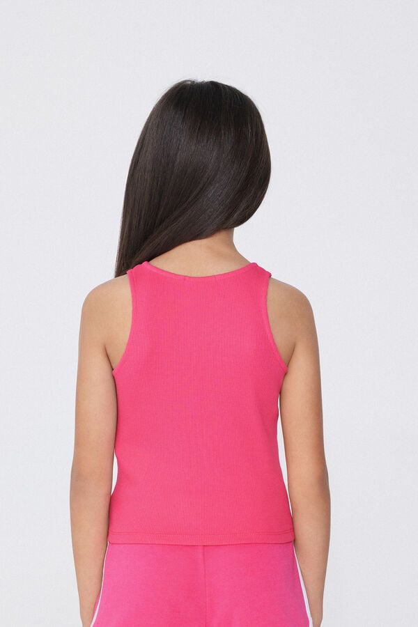 Tezenis Camiseta de Tirantes Anchos de Canalé para Niña En línea