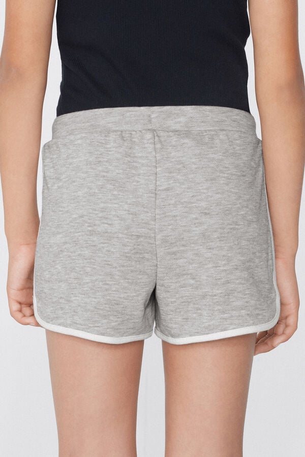 Tezenis Shorts Felpa Algodón Ribetes Niña Outlet