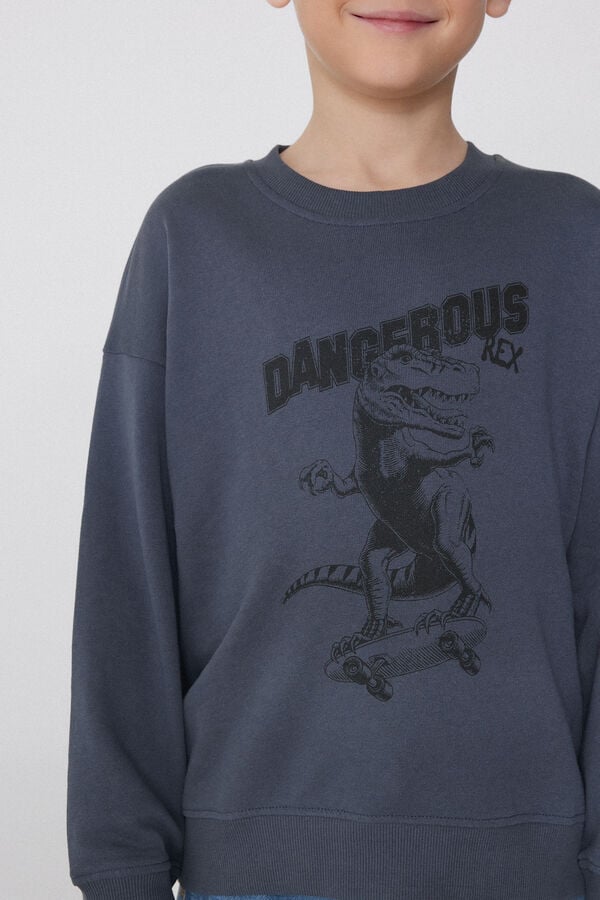 Tezenis Sudadera Manga Larga con Estampado para Niño Oferta especial