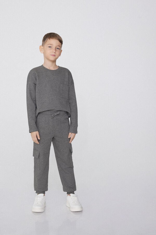 Tezenis Jogger Cargo de Felpa para Niño ÚLTIMAS EDICIONES