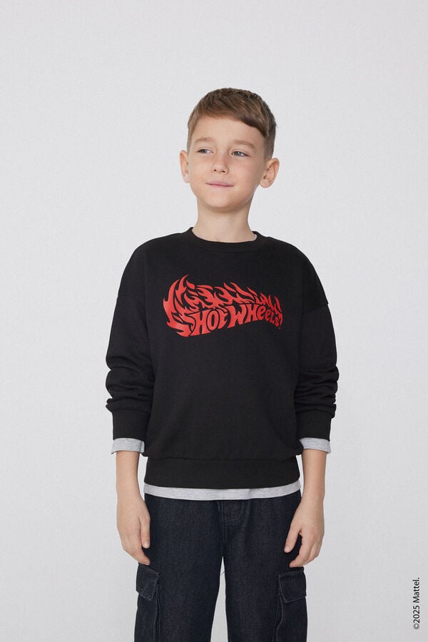 Tezenis Sudadera Manga Larga con Estampado Hot Wheels para Niño Solo queda un día