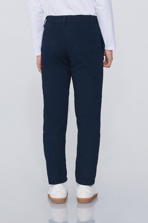 Tezenis Pantalones Chinos de Algodón Elástico Tienda de fábrica