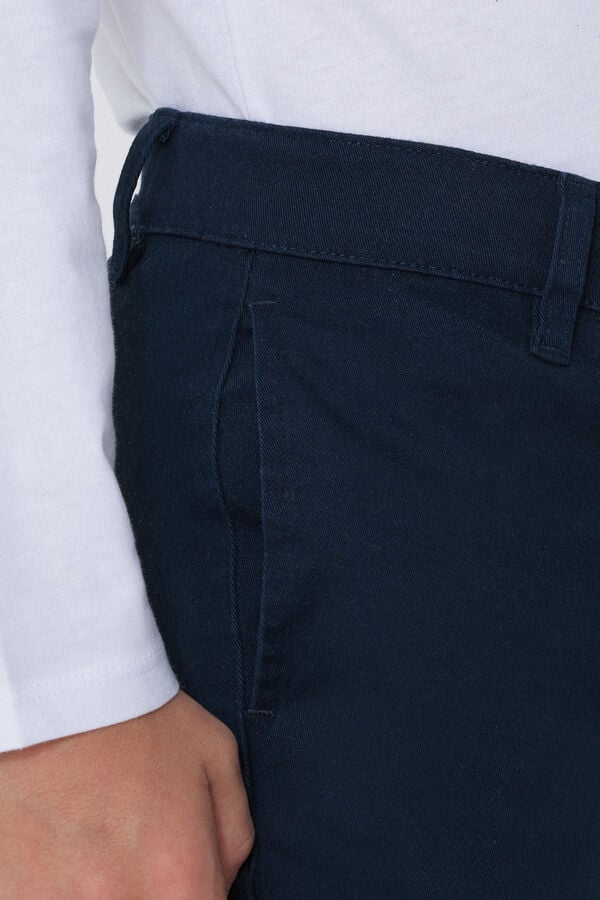 Tezenis Pantalones Chinos de Algodón Elástico Tienda de fábrica