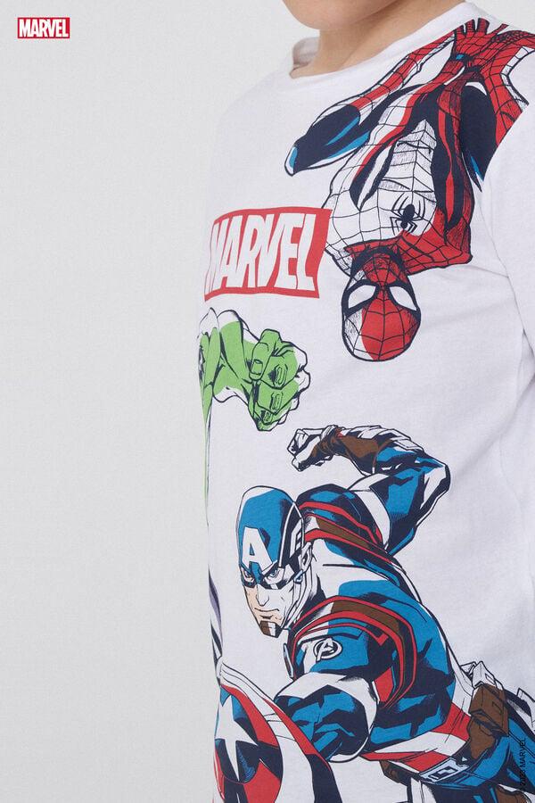 Tezenis Pijama Largo de Algodón con Estampado Avengers Precios de Black Friday