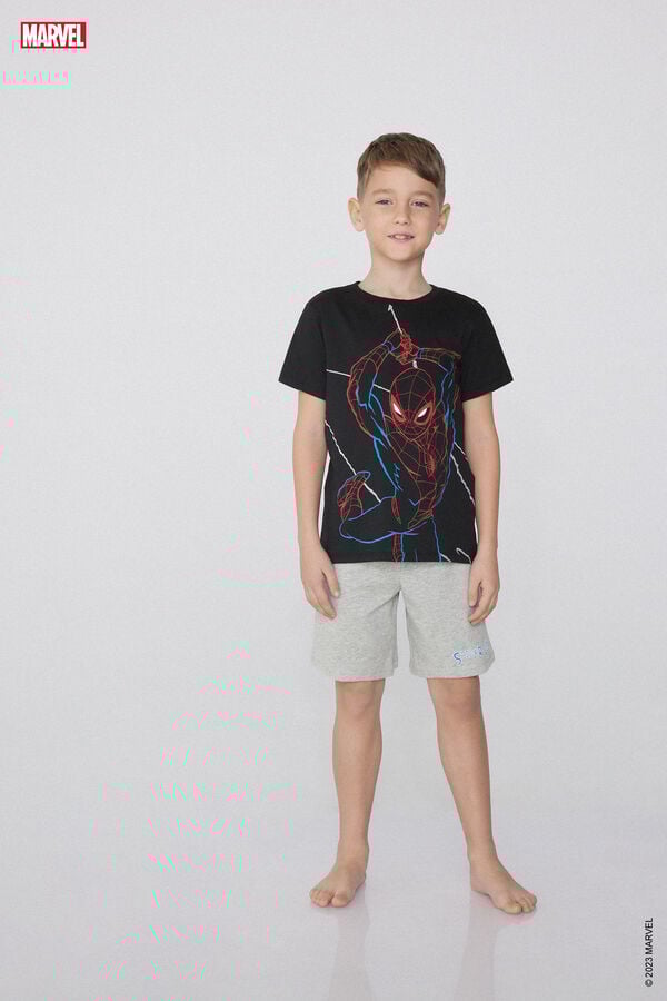 Tezenis Pijama Corto de Algodón con Estampado Spider-Man Libre de impuestos