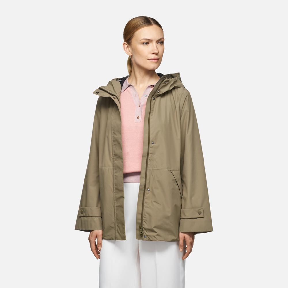 Geox hoara abx mujer W5521CT3228F3272 Chaqueta impermeable Envío internacional gratuito