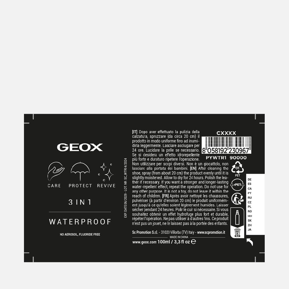 Geox 1 spray impermeabilizante 3 en 1 PYWTR190000CXXXX Spray impermeabilizante calzado Envío gratis