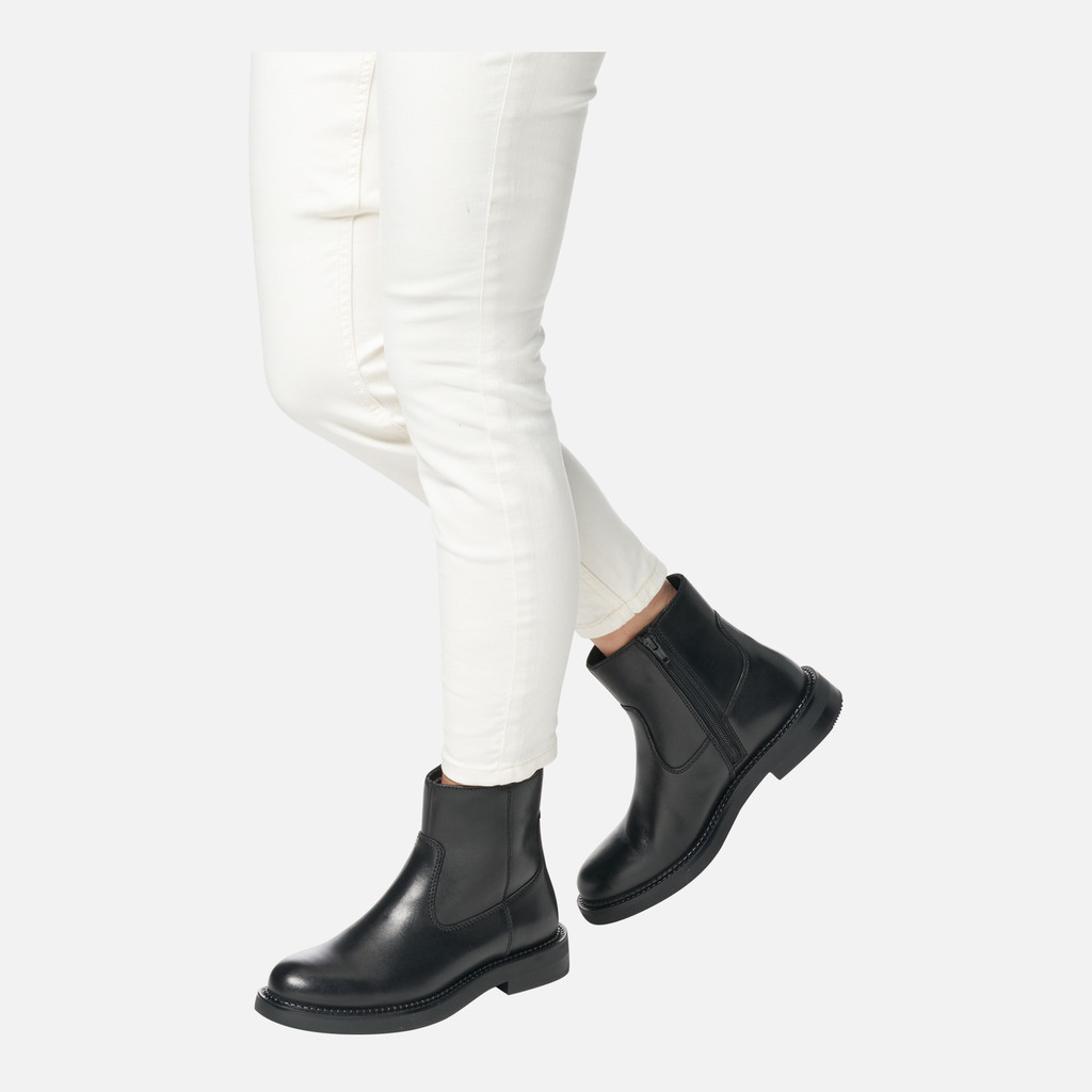 Geox serilda mujer D46WYB00043C9999 Botines de tacón bajo Oferta exclusiva