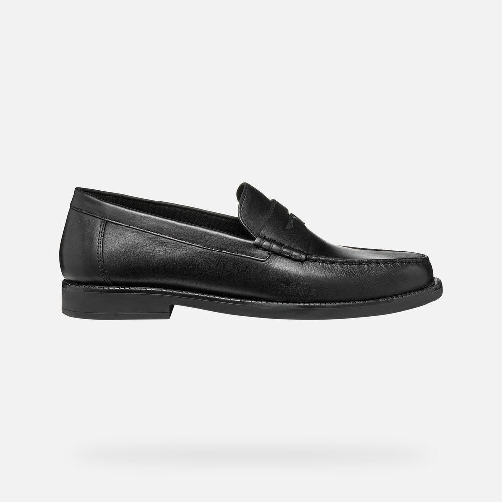 Geox recanati hombre U55HVD00043C9999 Mocasines de cuero Grandes ahorros