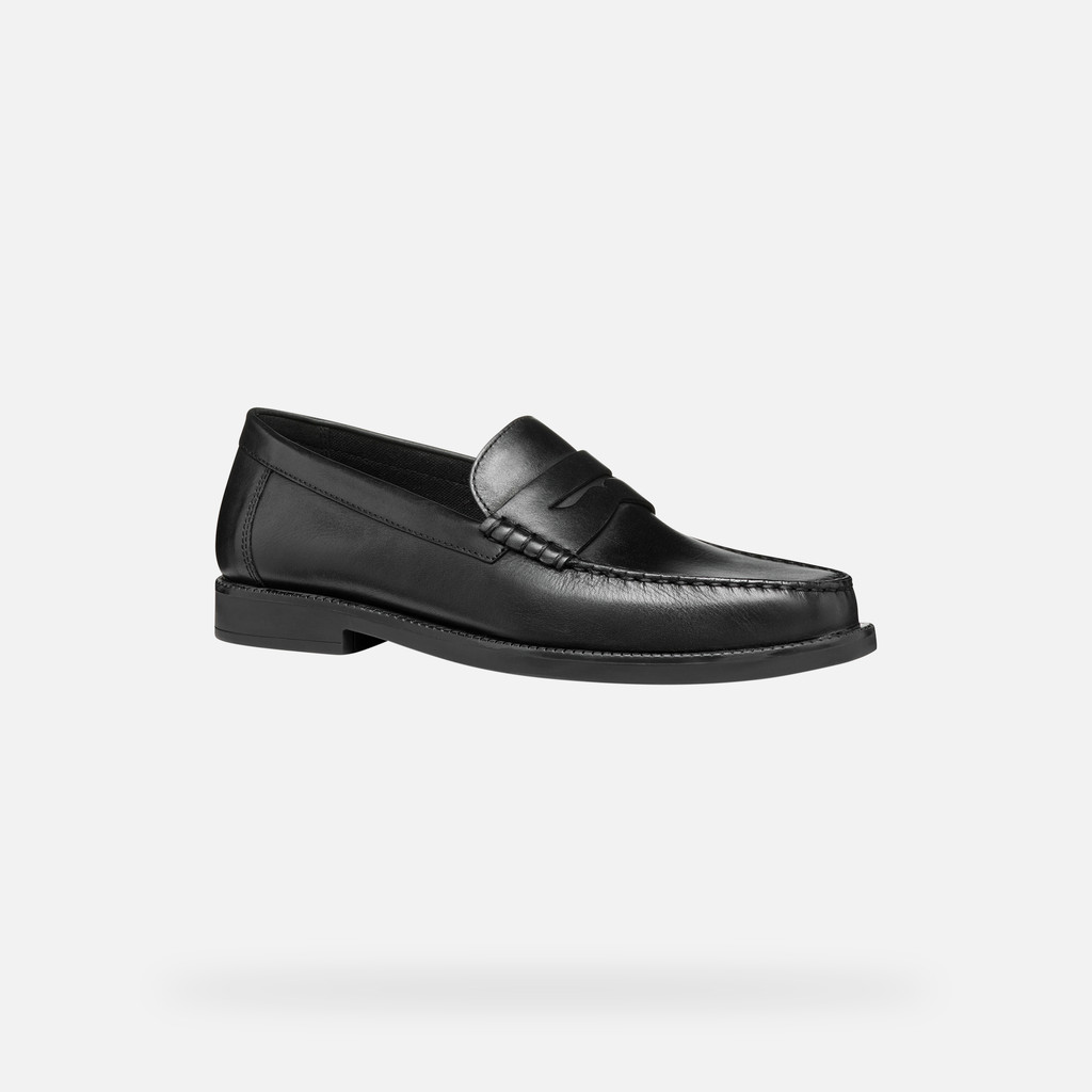 Geox recanati hombre U55HVD00043C9999 Mocasines de cuero Grandes ahorros