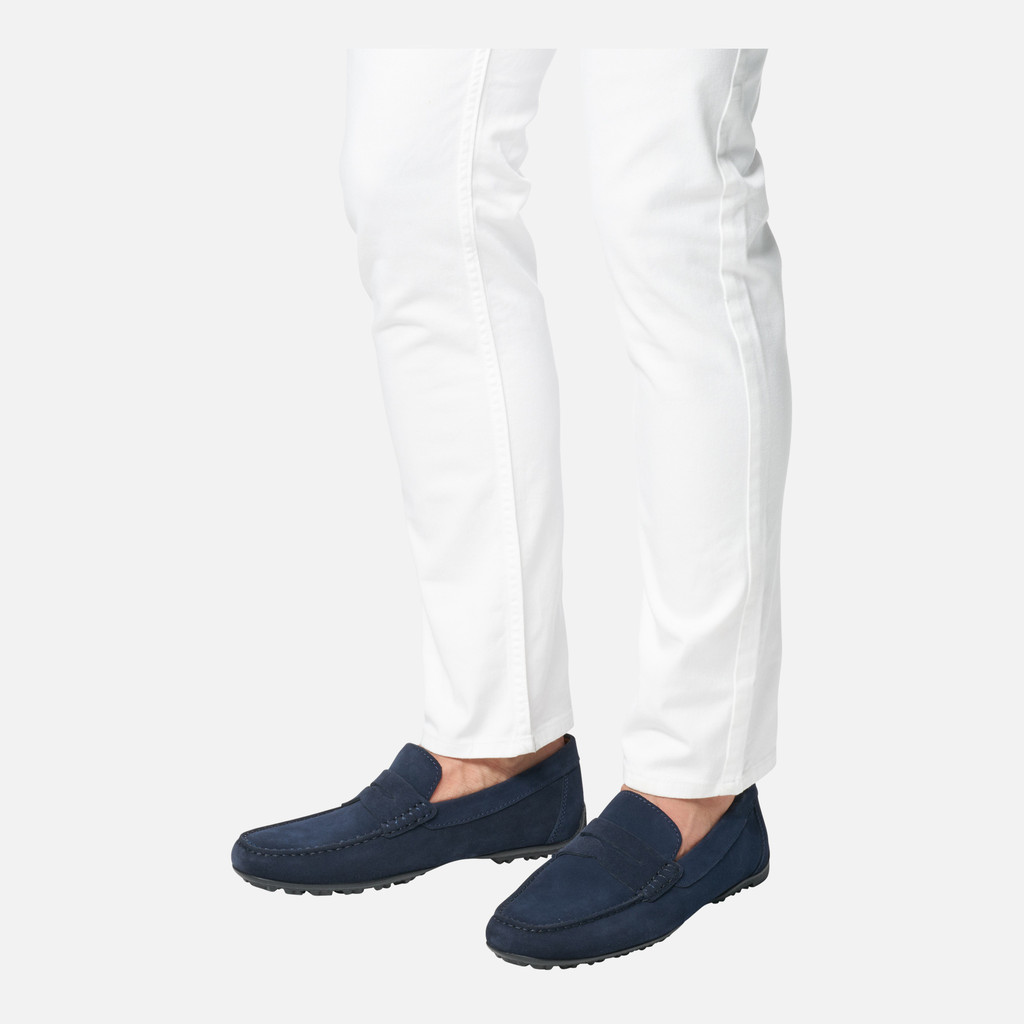 Geox kosmopolis + grip hombre U35CFB00020C4064 Mocasines de ante Precio ultrabajo