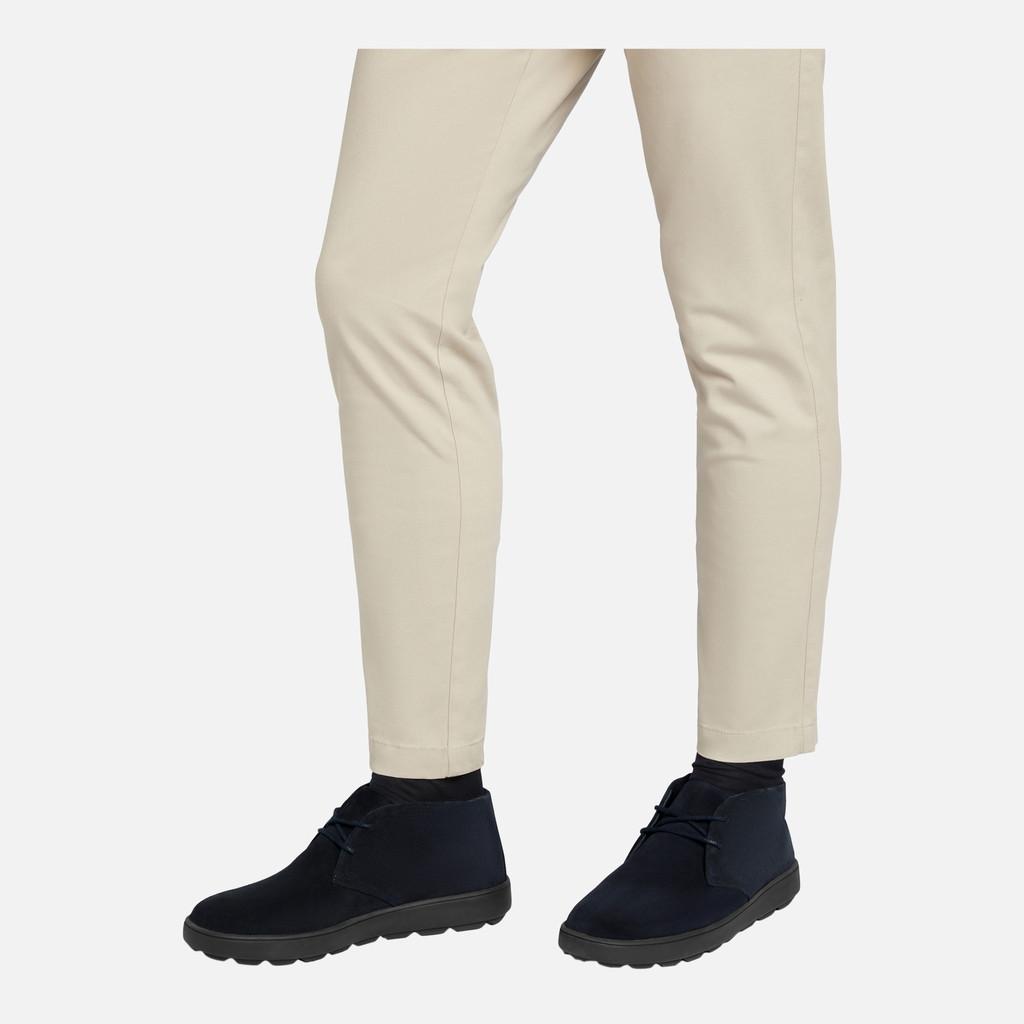 Geox spherica ecub-1 hombre U45GPB00022C4002 Zapatos de ante En oferta
