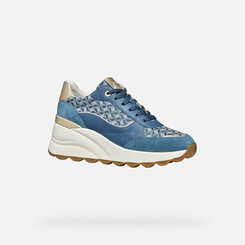 Geox spherica ec13 mujer D45WAA085DSC4005 Zapatillas de cuña Superdescuento