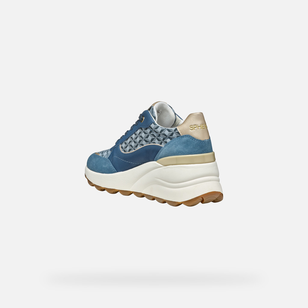 Geox spherica ec13 mujer D45WAA085DSC4005 Zapatillas de cuña Superdescuento