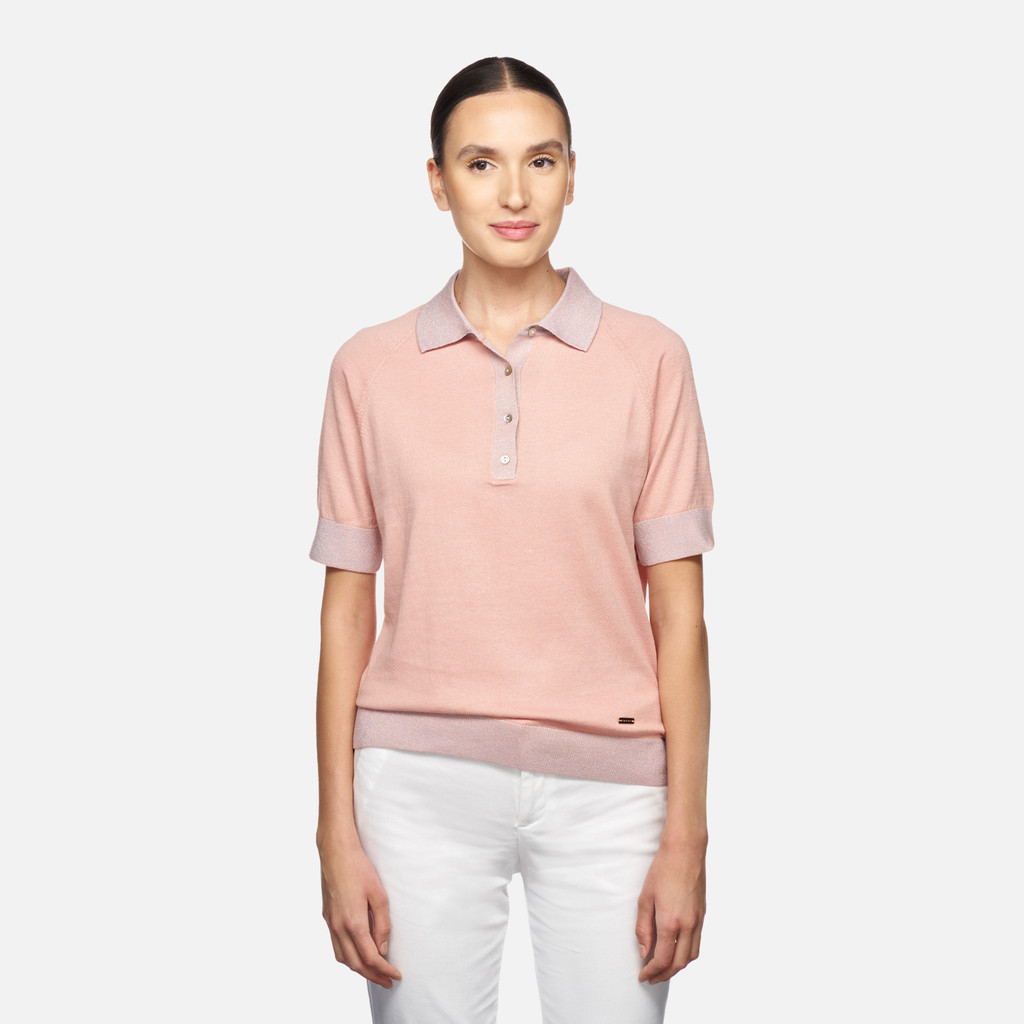 Geox knit mujer W5570AT3239F8293 Polo Descuento por venta flash