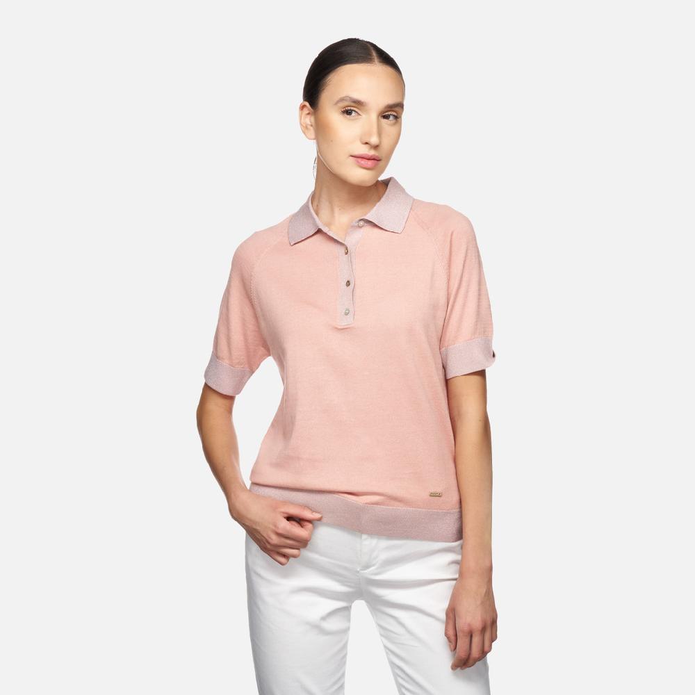 Geox knit mujer W5570AT3239F8293 Polo Descuento por venta flash