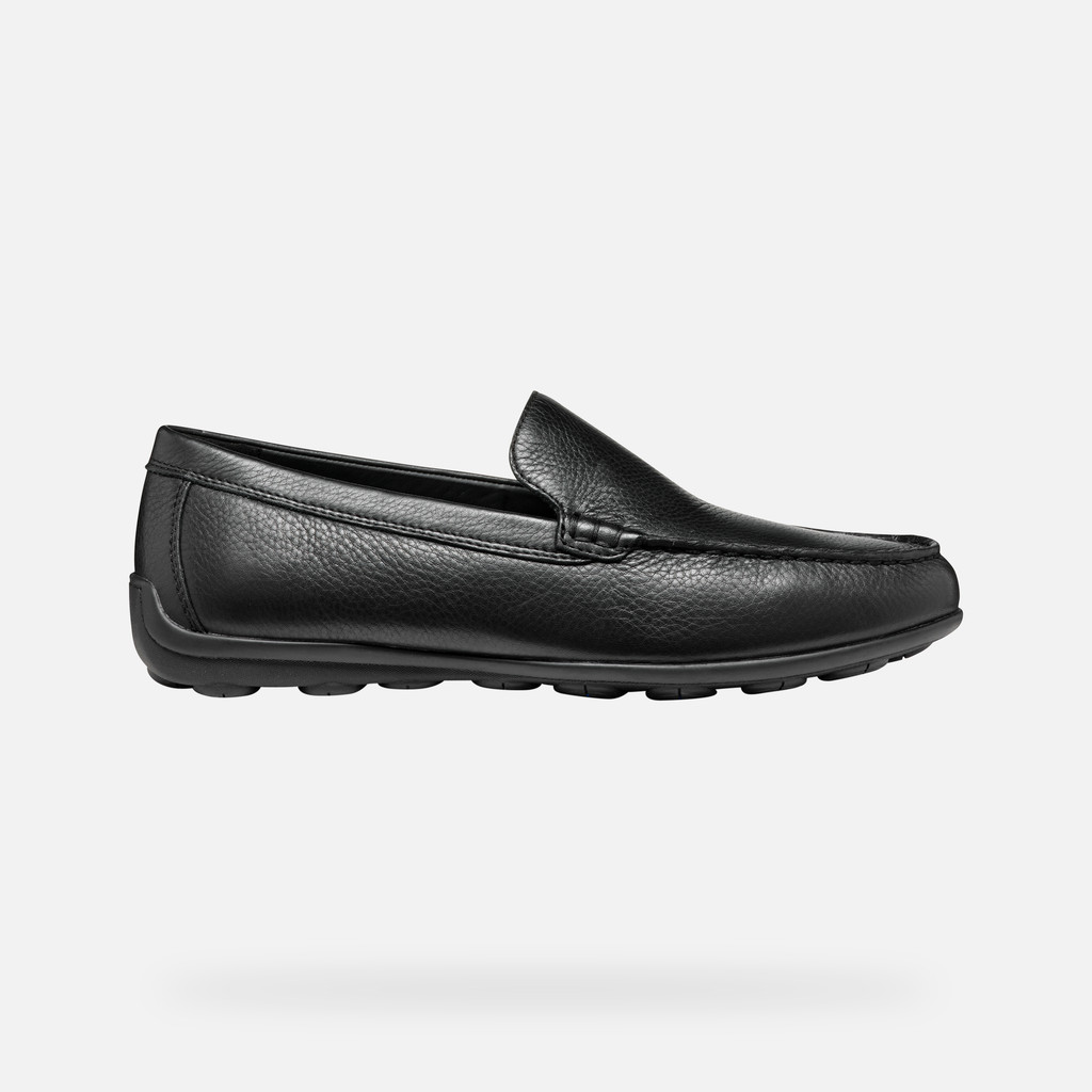 Geox spherica ec16 hombre U55HYA00046C9999 Mocasines de cuero Descuentos del mes