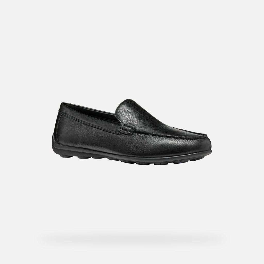 Geox spherica ec16 hombre U55HYA00046C9999 Mocasines de cuero Descuentos del mes