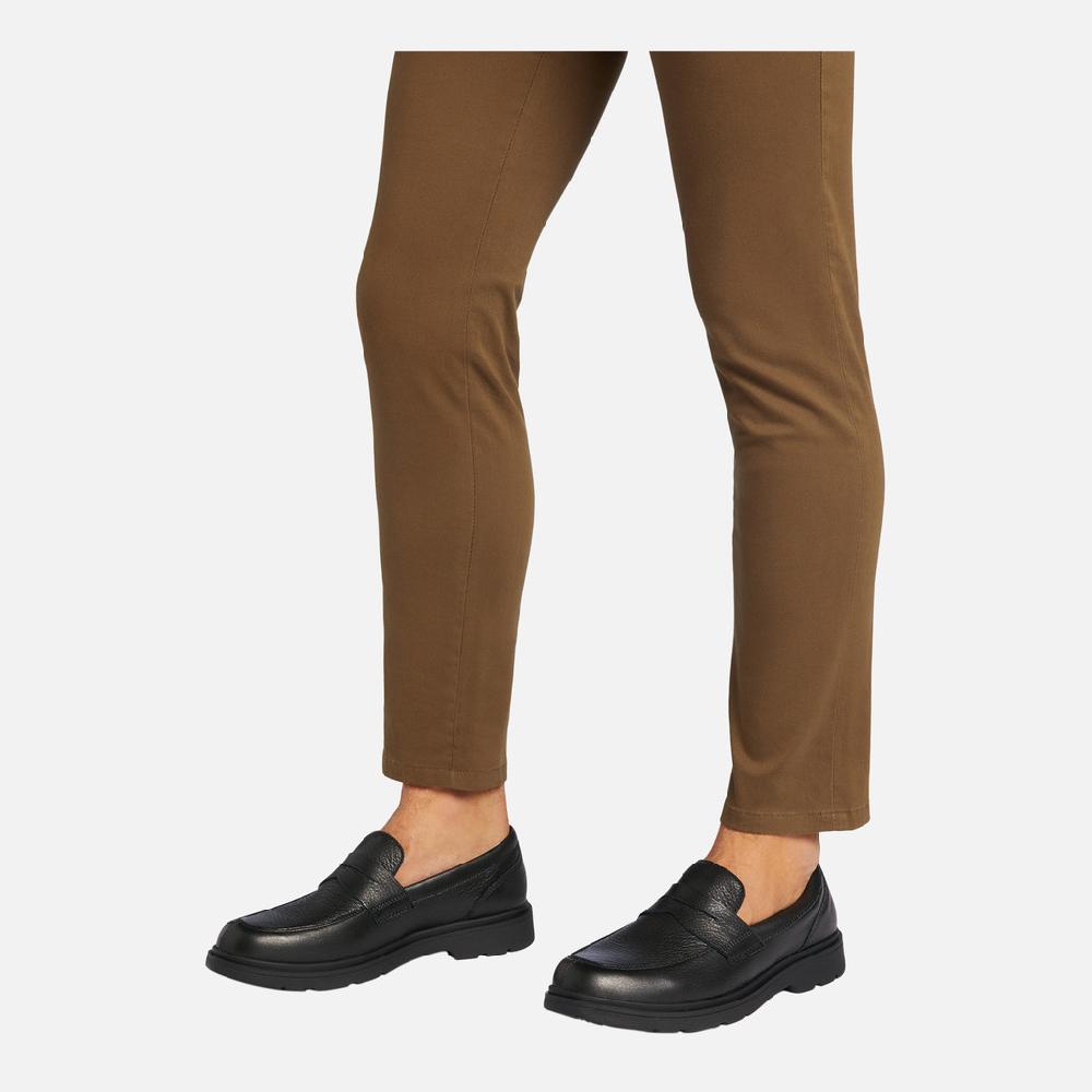 Geox spherica ec1 hombre U36D1A00046C9997 Mocasines de cuero Descuento por venta flash