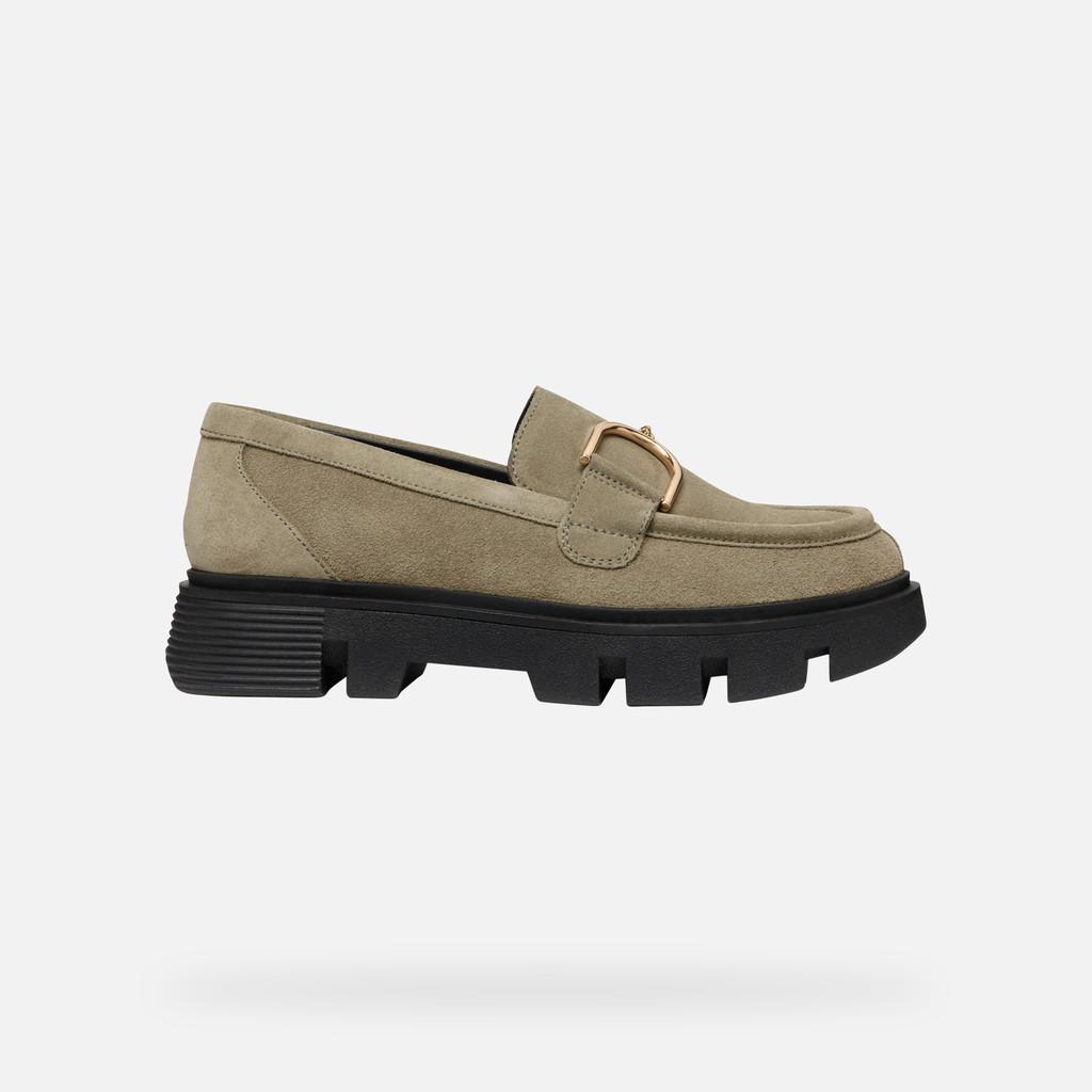 Geox vilde mujer D46UAH00022C3704 Mocasines de cuero Ventas relámpago
