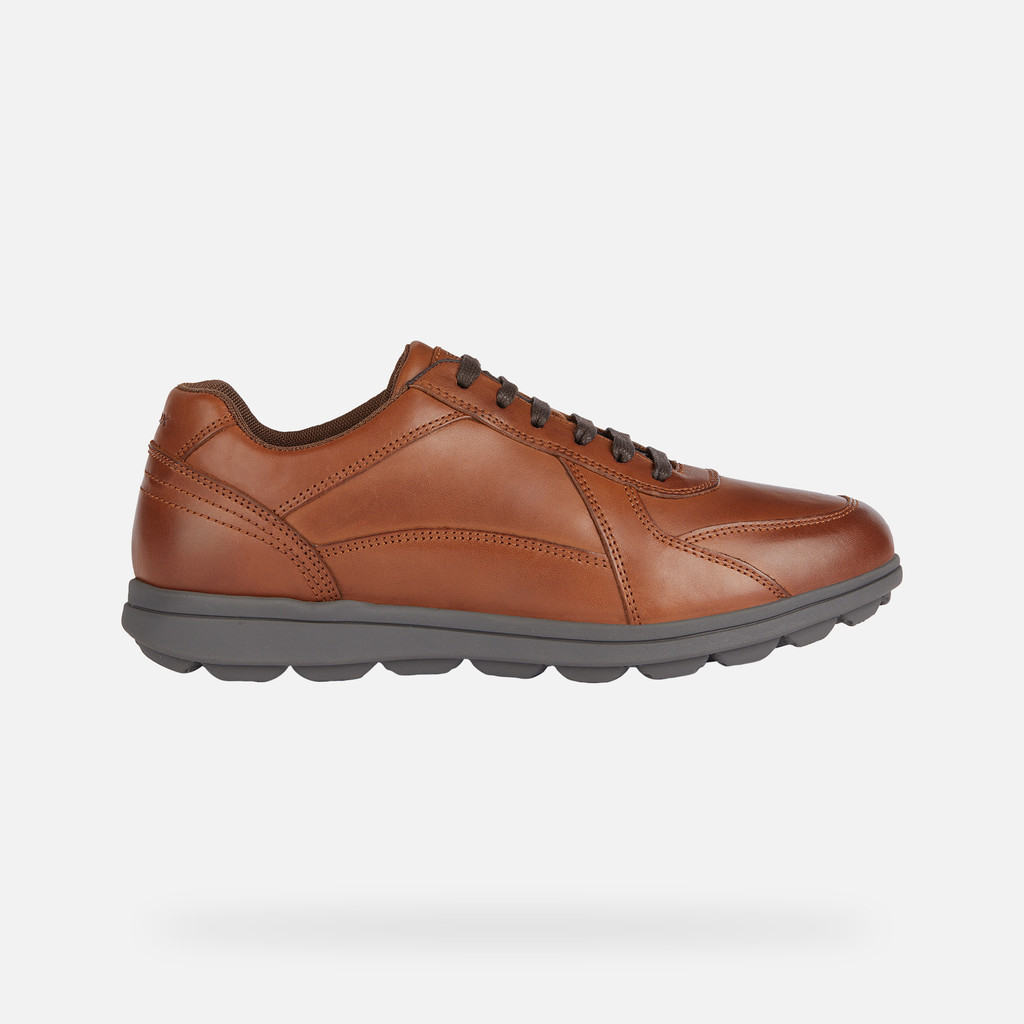 Geox spherica ec12 hombre U45GRA00043C6001 Zapatos de piel Descuento