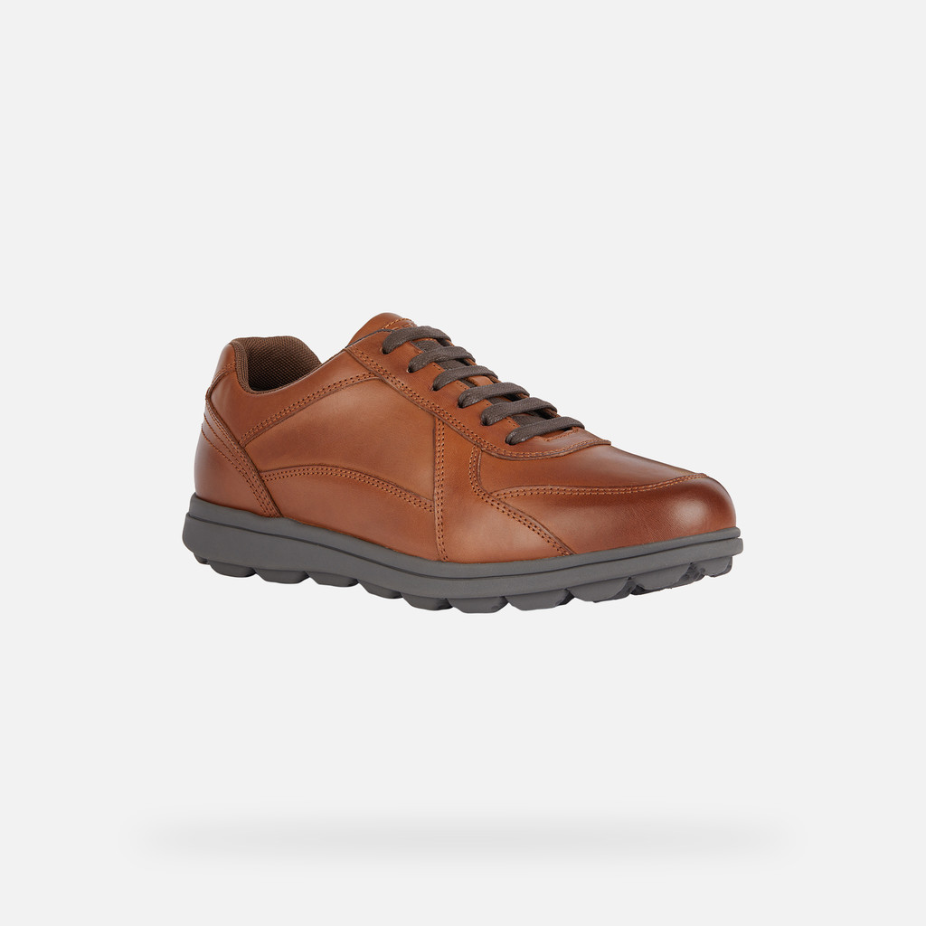 Geox spherica ec12 hombre U45GRA00043C6001 Zapatos de piel Descuento