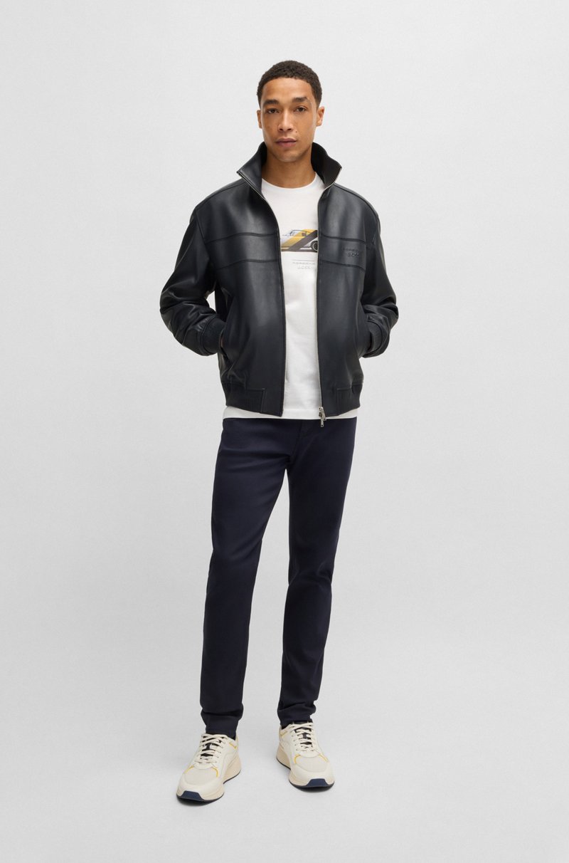 ﻿Hugo Boss Chaqueta Porsche x BOSS regular fit de piel Precio de fábrica
