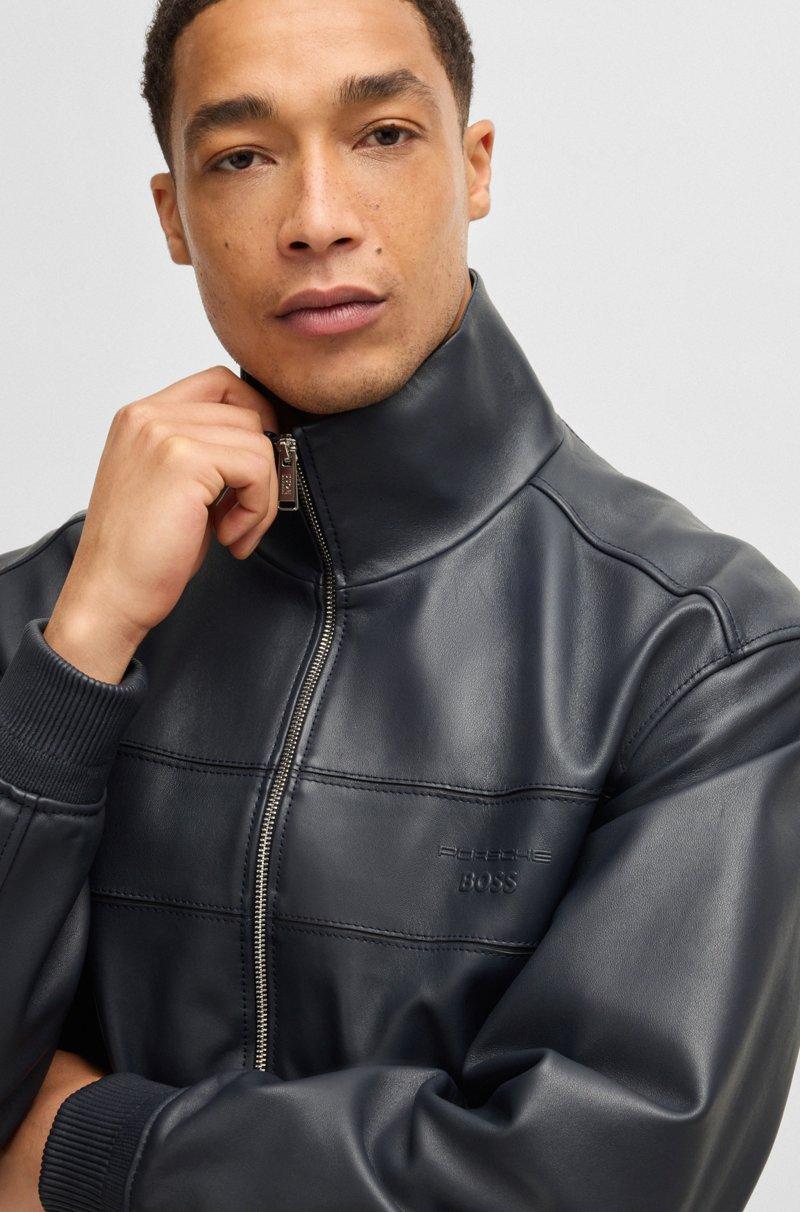 ﻿Hugo Boss Chaqueta Porsche x BOSS regular fit de piel Precio de fábrica