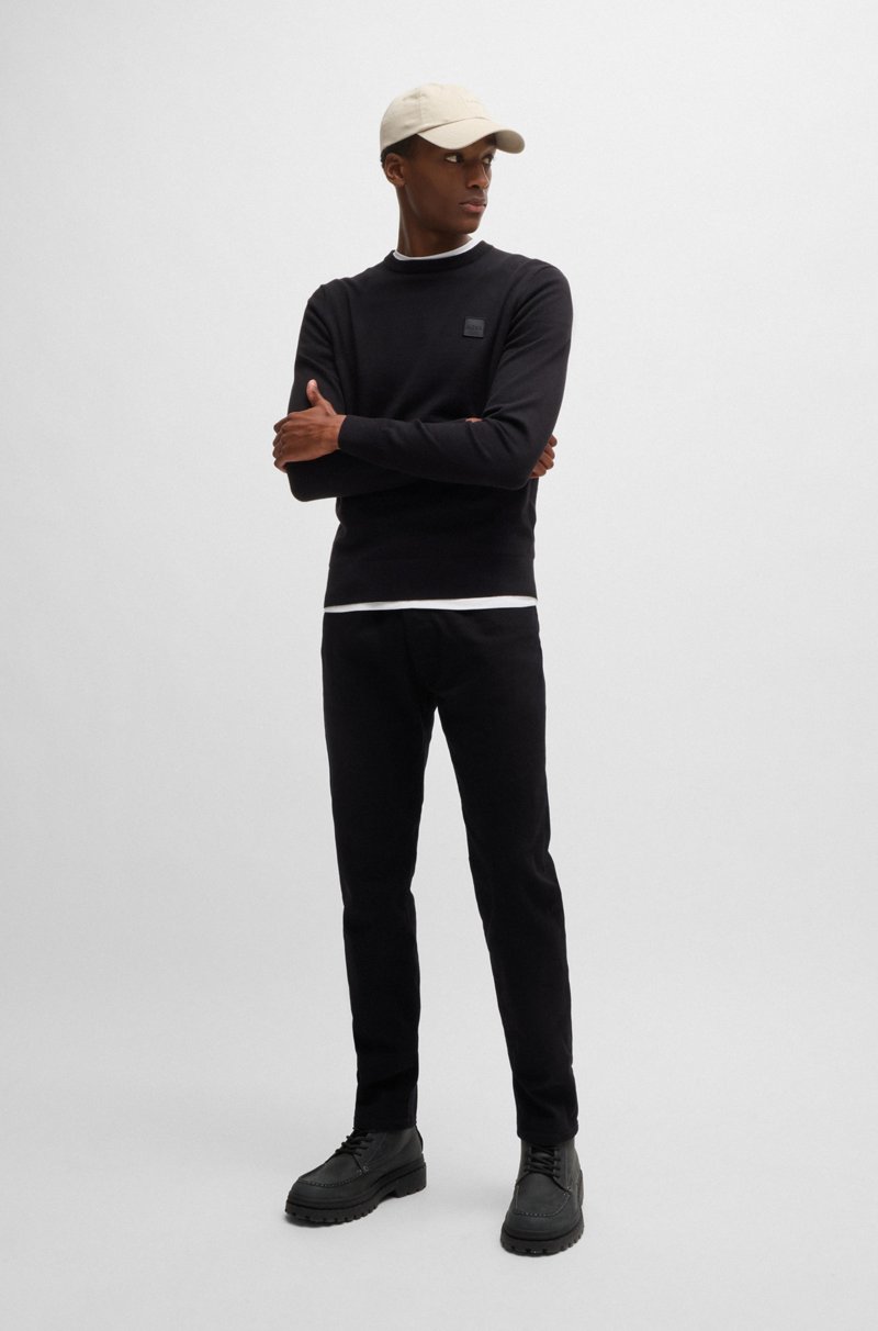 Hugo Boss Maine Vaqueros regular fit en denim elástico para el máximo confort en un tono negro intenso Promoción trimestral