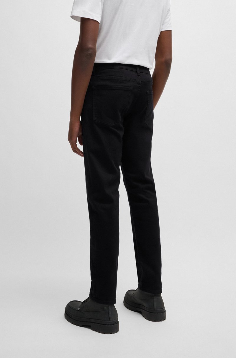 Hugo Boss Maine Vaqueros regular fit en denim elástico para el máximo confort en un tono negro intenso Promoción trimestral
