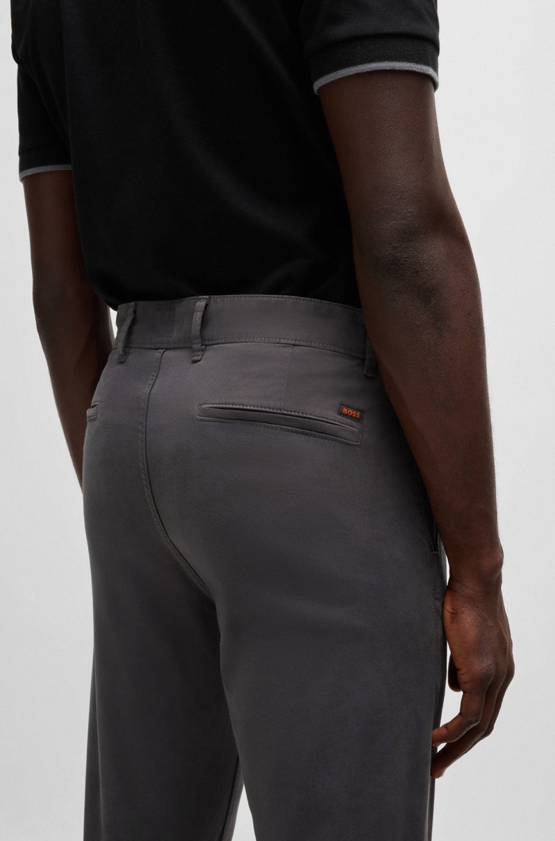Hugo Boss Chinos slim fit de raso de algodón elástico Grandes descuentos