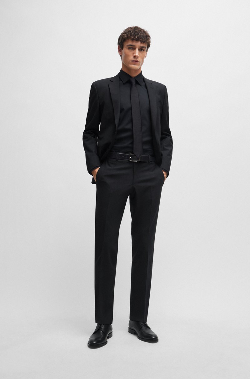 Hugo Boss Camisa regular fit en popelín de algodón elástico de planchado fácil Limitado a 3 días