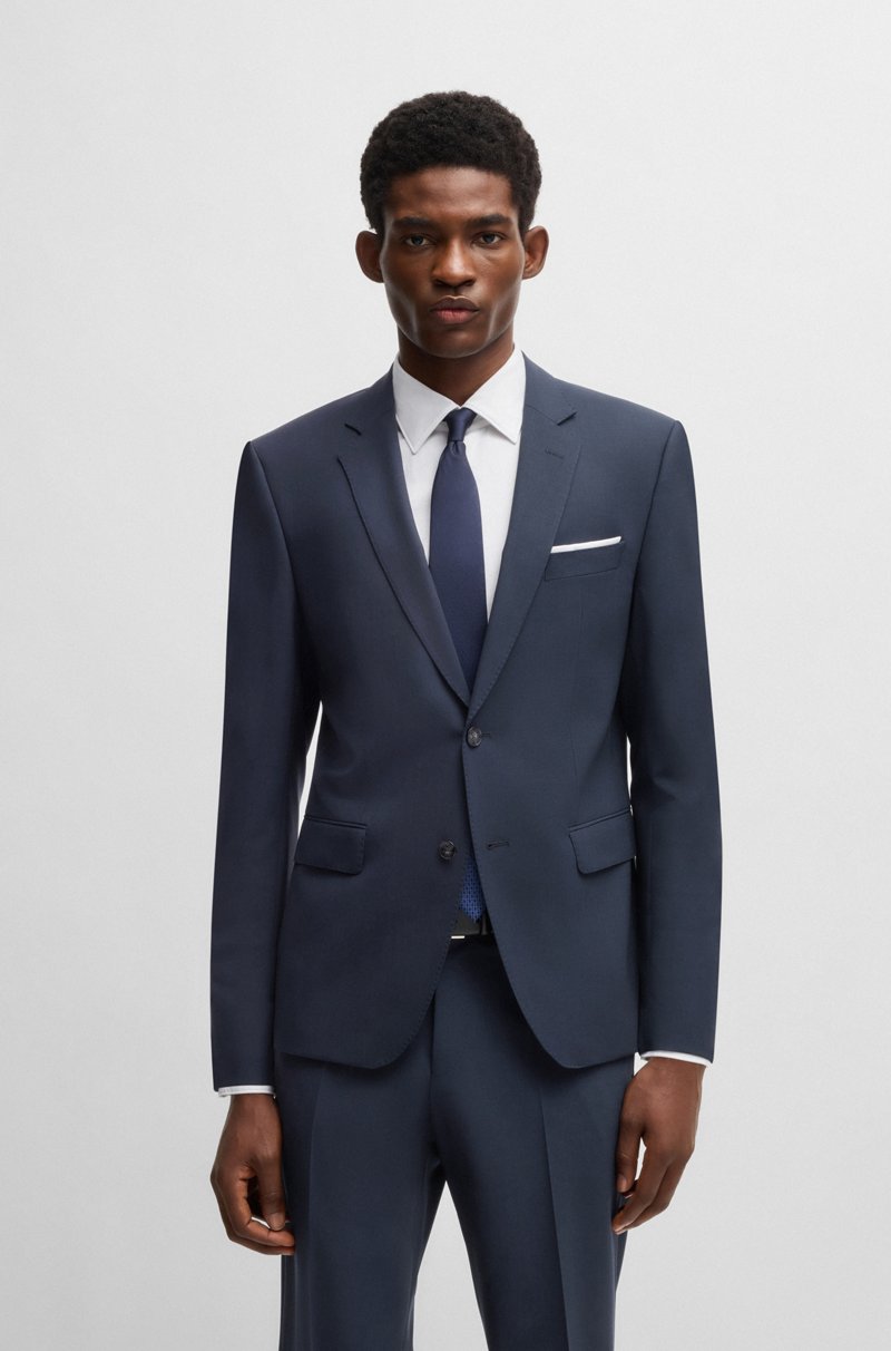 Hugo Boss Traje slim fit en lana virgen elástica Precios de Black Friday
