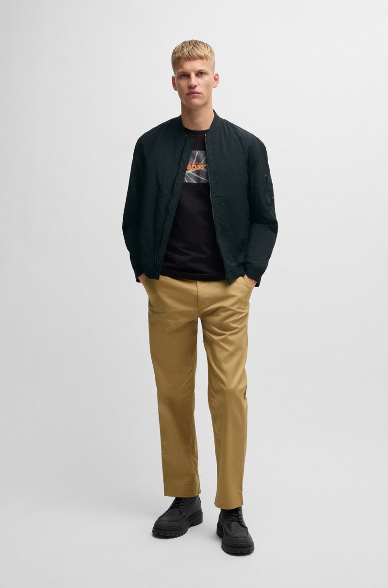 Hugo Boss Chaqueta bomber repelente al agua con insignia de logo En oferta