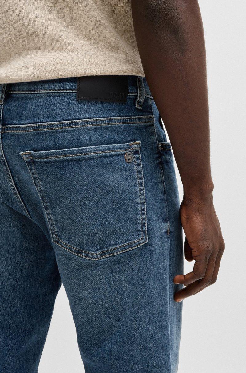 Hugo Boss Vaqueros Maine regular fit en tejido denim superelástico azul Libre de impuestos