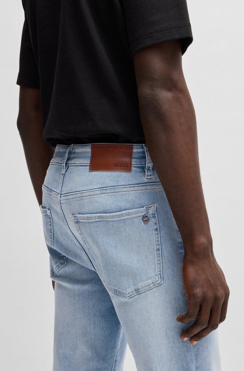 Hugo Boss Vaqueros Maine regular fit en tejido vaquero superelástico azul Descuentos del mes