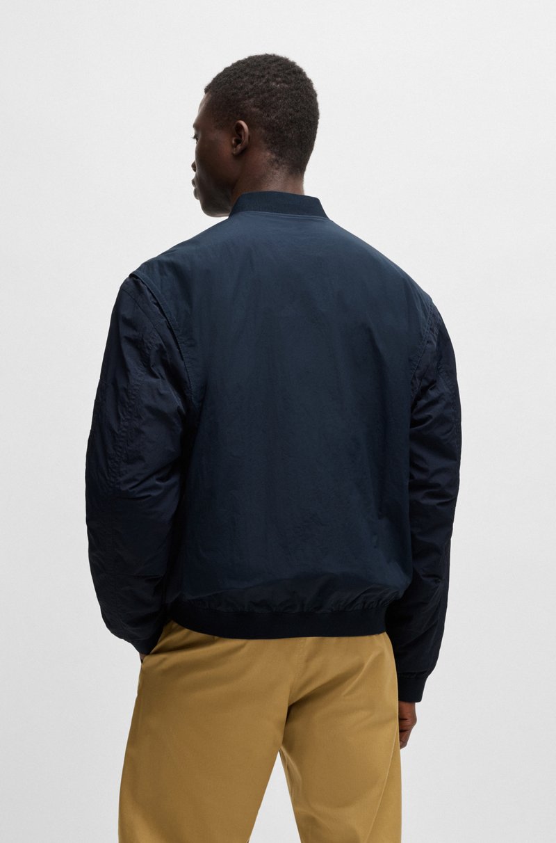 Hugo Boss Chaqueta bomber repelente al agua con insignia de logo Ofertas especiales