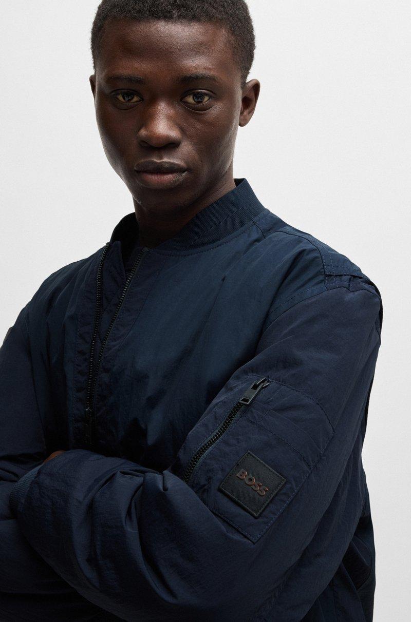 Hugo Boss Chaqueta bomber repelente al agua con insignia de logo Ofertas especiales