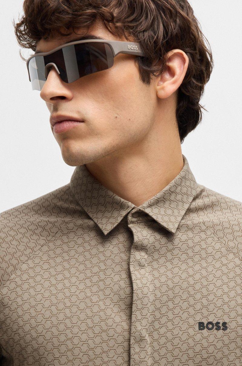 Hugo Boss Camisa regular fit en punto de piqué de algodón Grandes ahorros