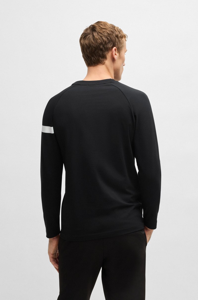Hugo Boss Camiseta de algodón elástico con detalle de logo Rebajas de fin de temporada