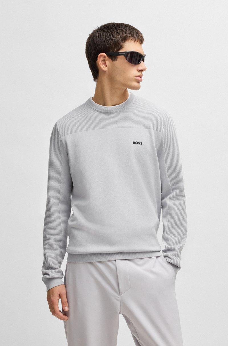 Hugo Boss Jersey de cuello redondo con detalle de la marca en tejido Dry-Flex