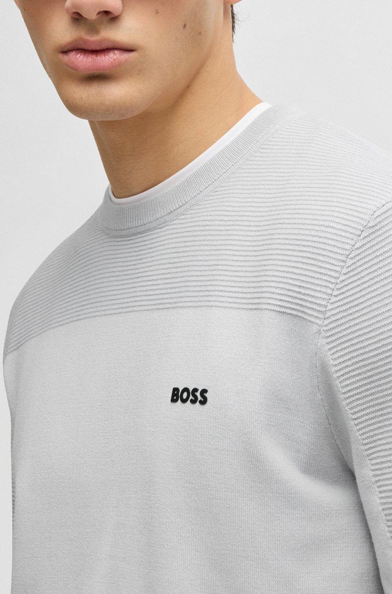 Hugo Boss Jersey de cuello redondo con detalle de la marca en tejido Dry-Flex 2025