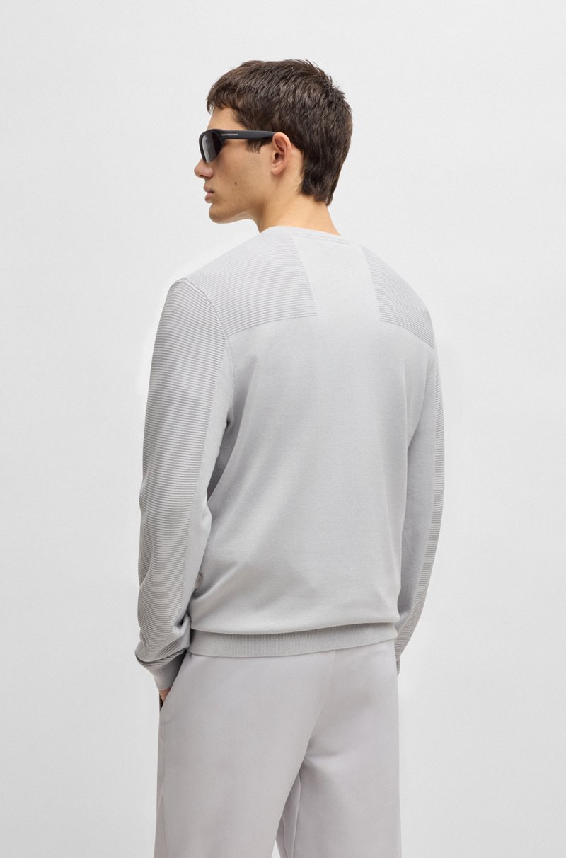 Hugo Boss Jersey de cuello redondo con detalle de la marca en tejido Dry-Flex 2025