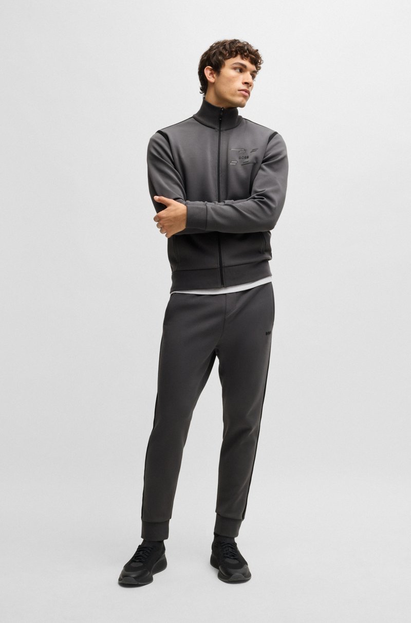 Hugo Boss Pantalones de chándal de algodón con cinta y logo Outlet