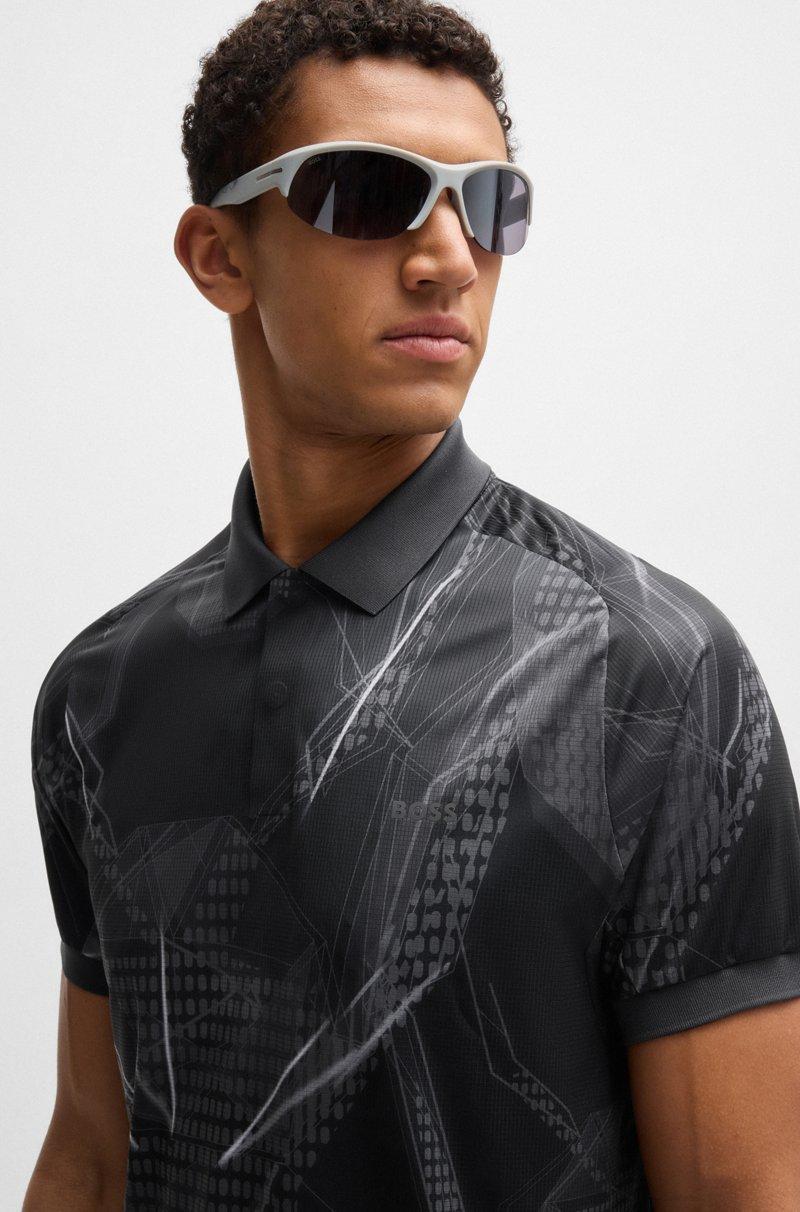 Hugo Boss Polo Active Paddy con estampado gráfico y protección UV Outlet online