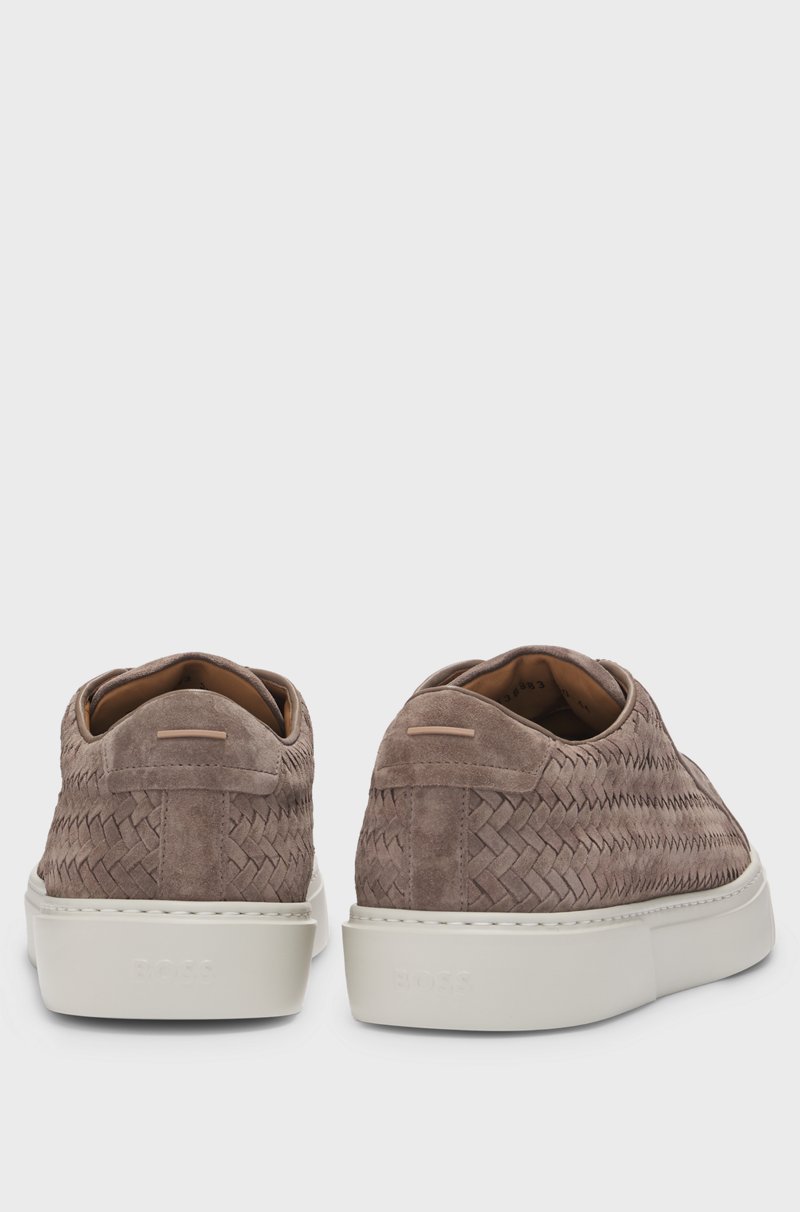 Hugo Boss Deportivas Gary de ante tejido con cordones ocultos En oferta