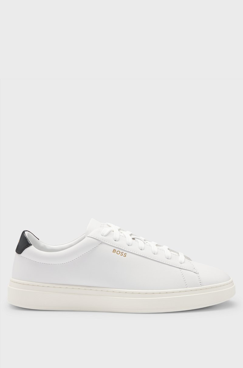 Hugo Boss Deportivas de piel pulida con cordones y detalles de logo Gran oferta