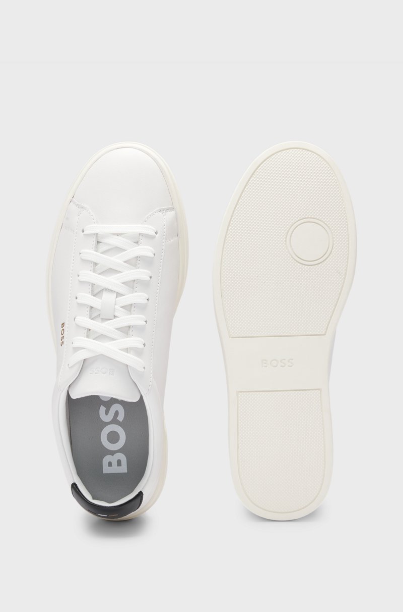 Hugo Boss Deportivas de piel pulida con cordones y detalles de logo Gran oferta