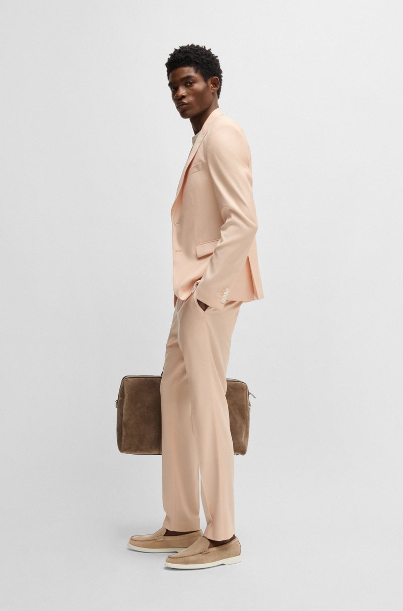 Hugo Boss Mocasines de ante con suela en contraste Los más vendidos