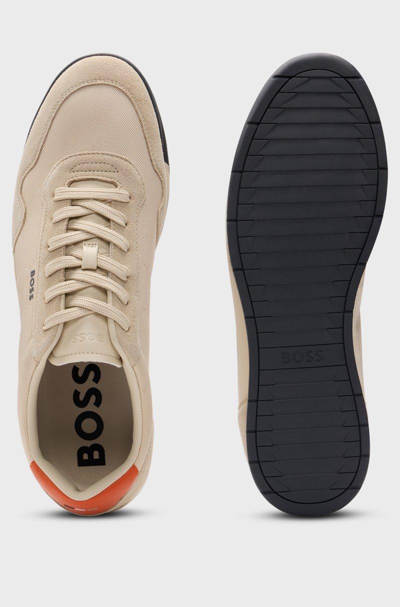Hugo Boss Deportivas con cordones en diferentes materiales con ribetes de ante Ventas relámpago